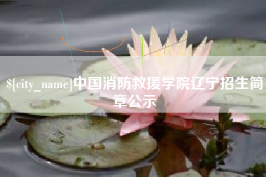 慈溪中国消防救援学院辽宁招生简章公示