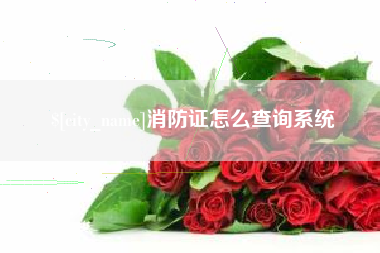 慈溪消防证怎么查询系统