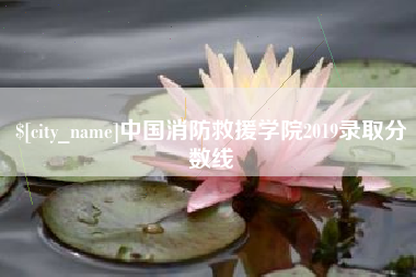 慈溪中国消防救援学院2019录取分数线