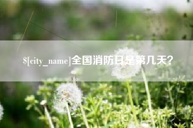 慈溪全国消防日是第几天？