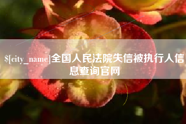 慈溪全国人民法院失信被执行人信息查询官网