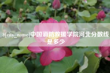 慈溪中国消防救援学院河北分数线是多少