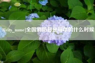慈溪全国消防日是每年的什么时候