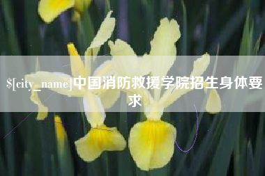 慈溪中国消防救援学院招生身体要求