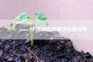 慈溪中国消防救援学院录分线