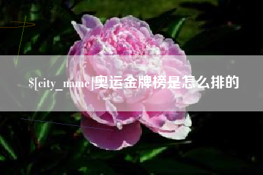 慈溪奥运金牌榜是怎么排的