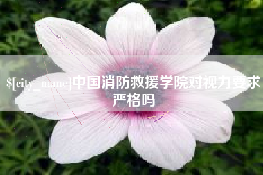 慈溪中国消防救援学院对视力要求严格吗