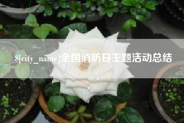 慈溪全国消防日主题活动总结