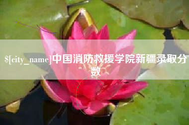 慈溪中国消防救援学院新疆录取分数