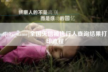 慈溪全国失信被执行人查询结果打印流程