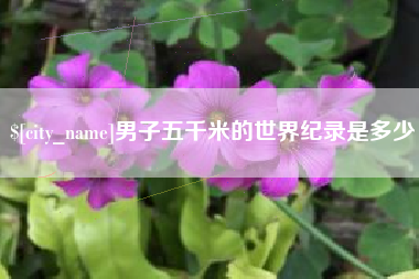 慈溪男子五千米的世界纪录是多少