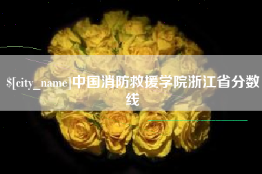 慈溪中国消防救援学院浙江省分数线