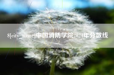 慈溪中国消防学院2024年分数线