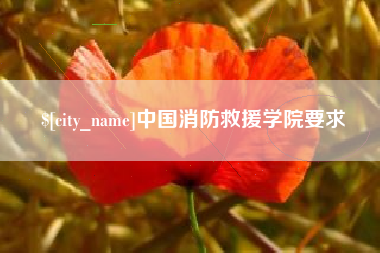 慈溪中国消防救援学院要求