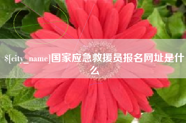 慈溪国家应急救援员报名网址是什么