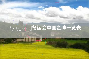 慈溪冬运会中国金牌一览表
