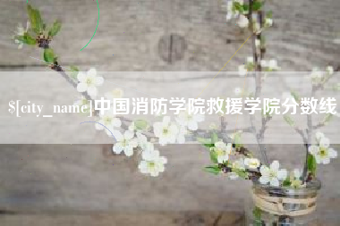 慈溪中国消防学院救援学院分数线