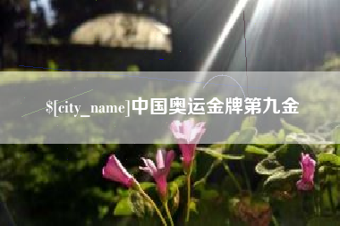 慈溪中国奥运金牌第九金