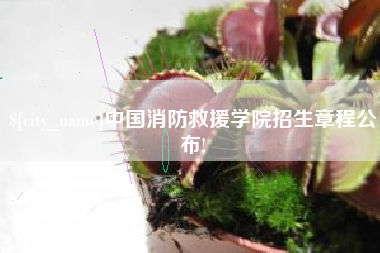 慈溪中国消防救援学院招生章程公布!